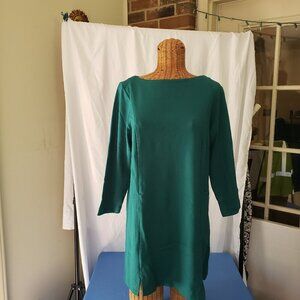 J Jill Women's Green Ponte Dress Size M